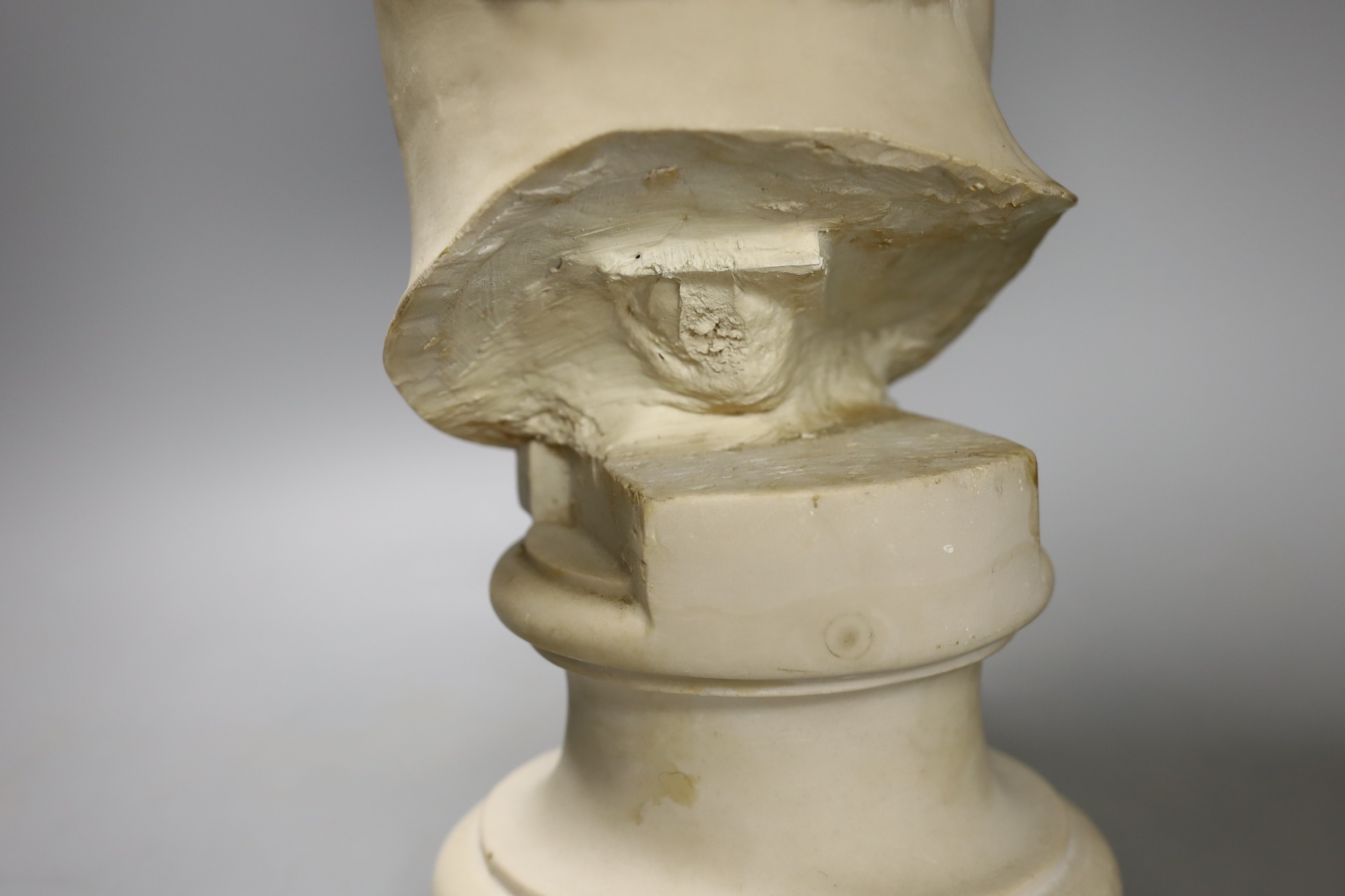 A resin classical bust of Julius Caesar, 50 cms high